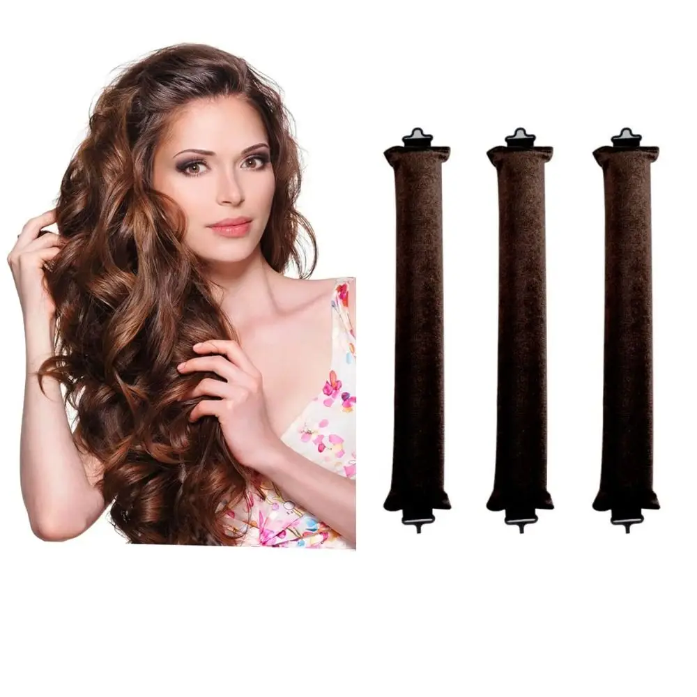 Big Wave Lazy Heatless Curling Rod Head Bigodino Per Capelli Spugna Curling Wave Form Curl Rod Peluche Rimbalzante Curling Hair Rollers