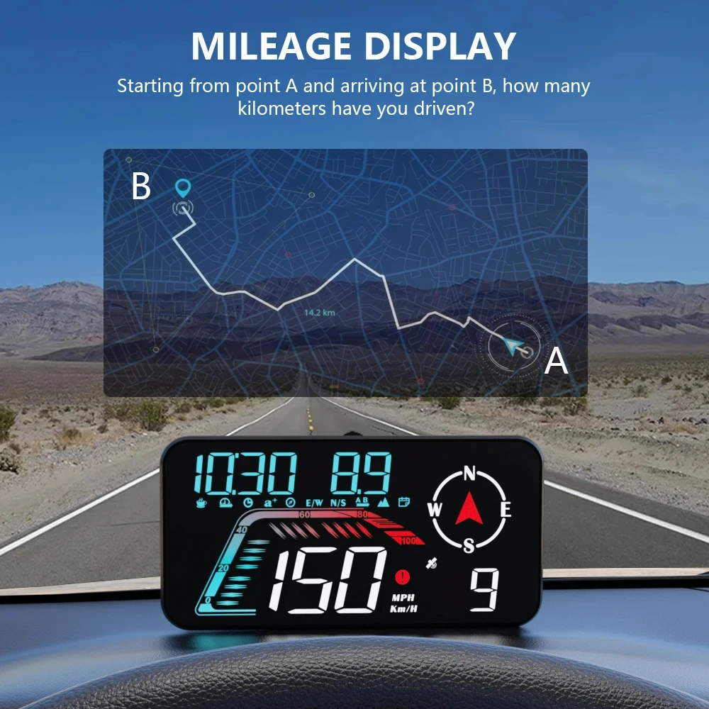 G12 HUD º ǻ, ڵ  ÷, GPS ӵ,  溸   ð Ÿ  ǥ