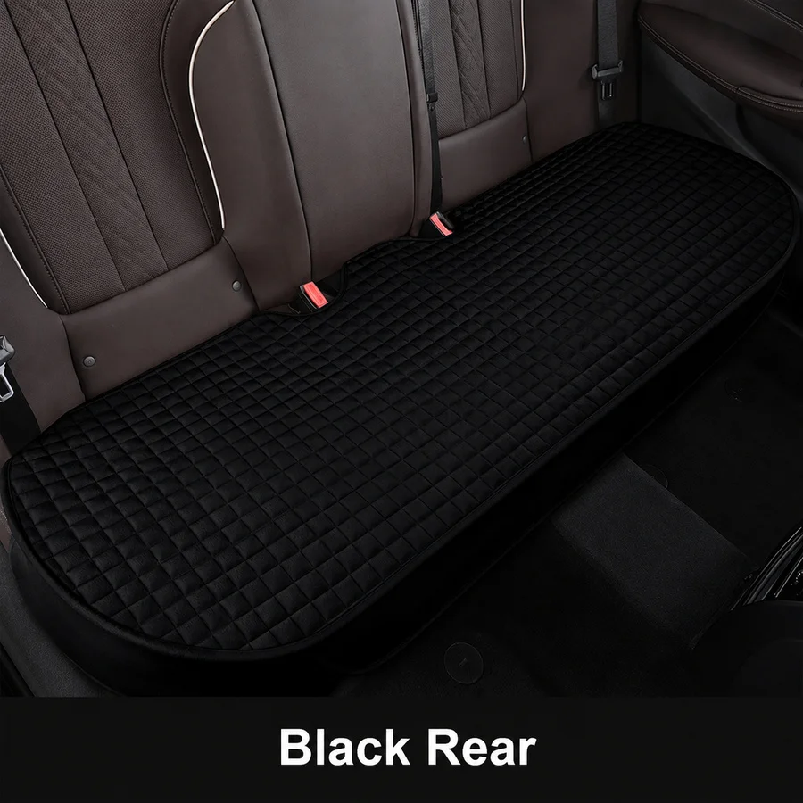 Breathable All-Season Car Seat Cover Set with Full Wrap Coverage and Cushioned Mats