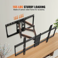 SucceBuy Full Motion TV Mount Fit for 26-90in TVs Swivel Tilt Horizontal Adjustment TV Wall Mount Bracket W/ Articulating Arms - Image 2