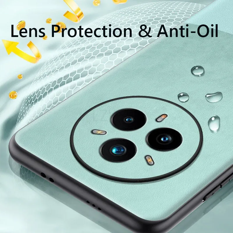 Elegant Leather ShockProof Back Cover Case - Soft, Durable, and Stylish Design