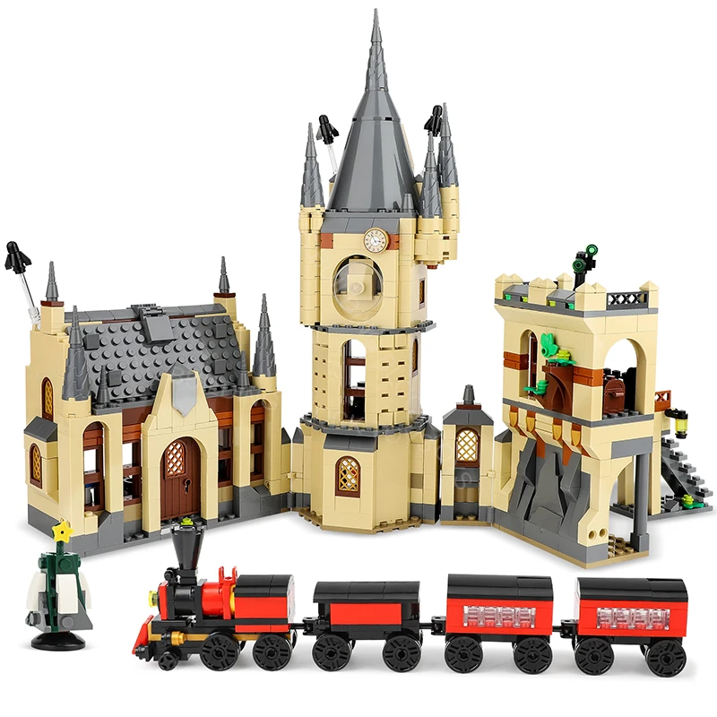 New Magic Castle  City Creativeal Medieval Magic Castle Series School Architecture Model Building Blocks Gifts Toys Kids Adults
