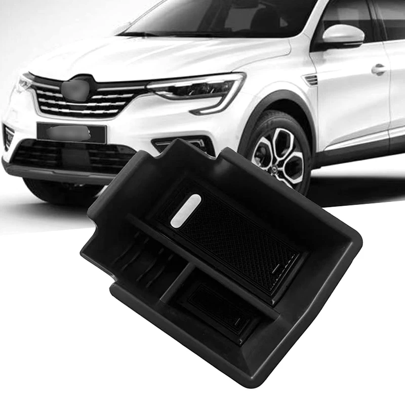 1 Pc Black High Quality Car Armrest Storage Box for Renault Samsung XM3 Automobile Center Console Organzier Interior Accessories