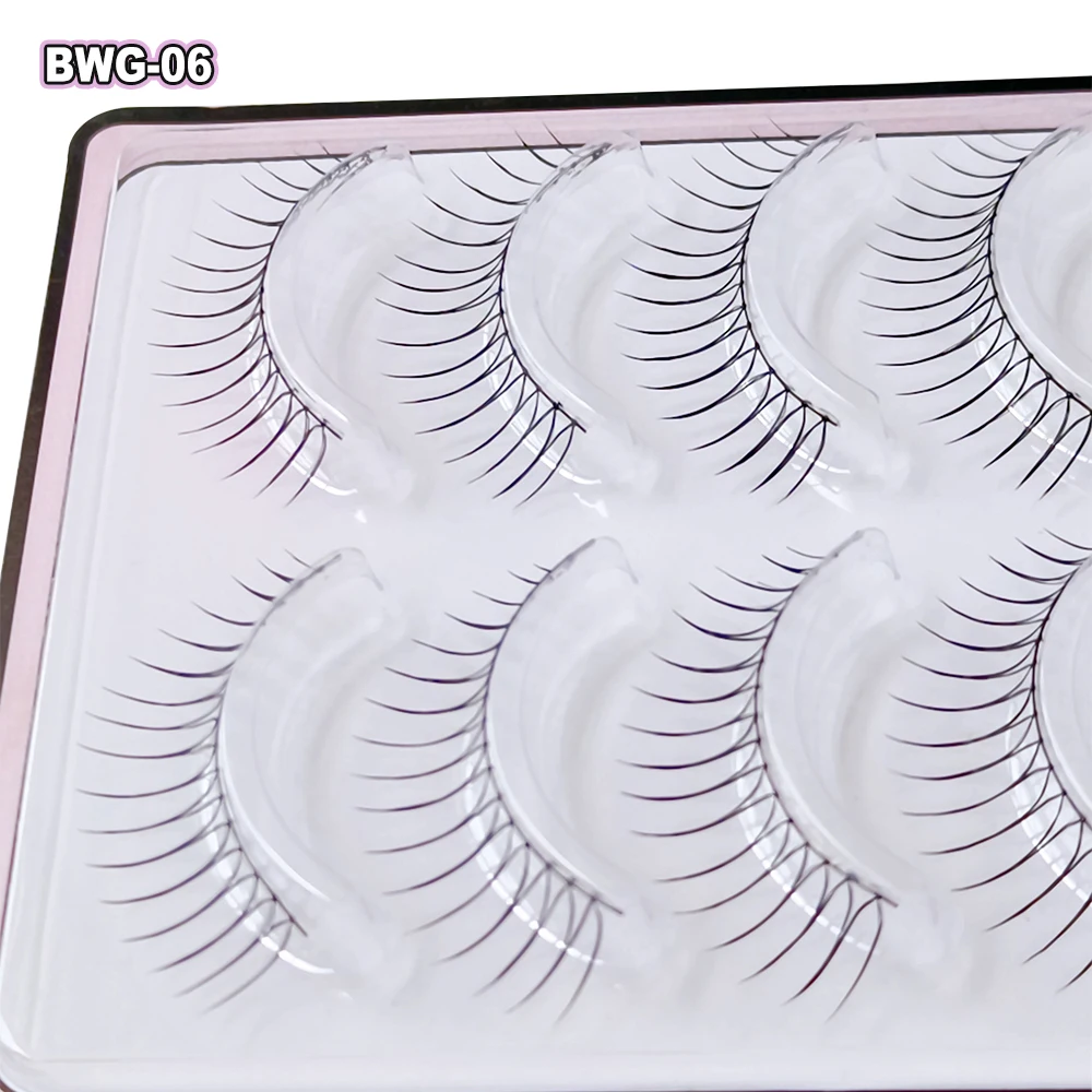 Blinkwave idol lashes U-Shape Tip Girl Group Lashes Black Band for Double Eyelid Lift Clear Band for Natural Look Korean makeup