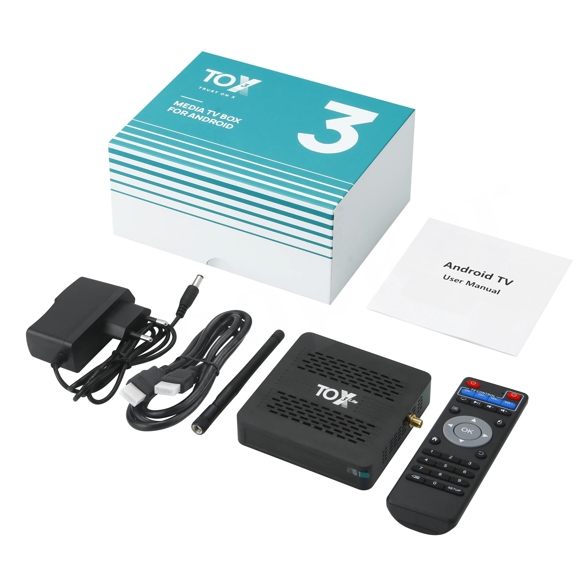 TOX3 Smart TV Box Android 11.0 4GB 32GB Amlogic S905X4 4K Media Player Wifi 1000
