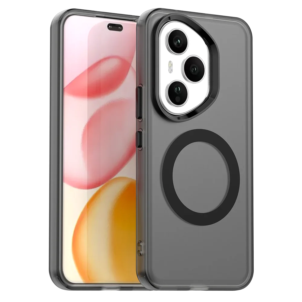 Luxury Armor Shockproof Magnetic Wireless Charging Matte PC Case
