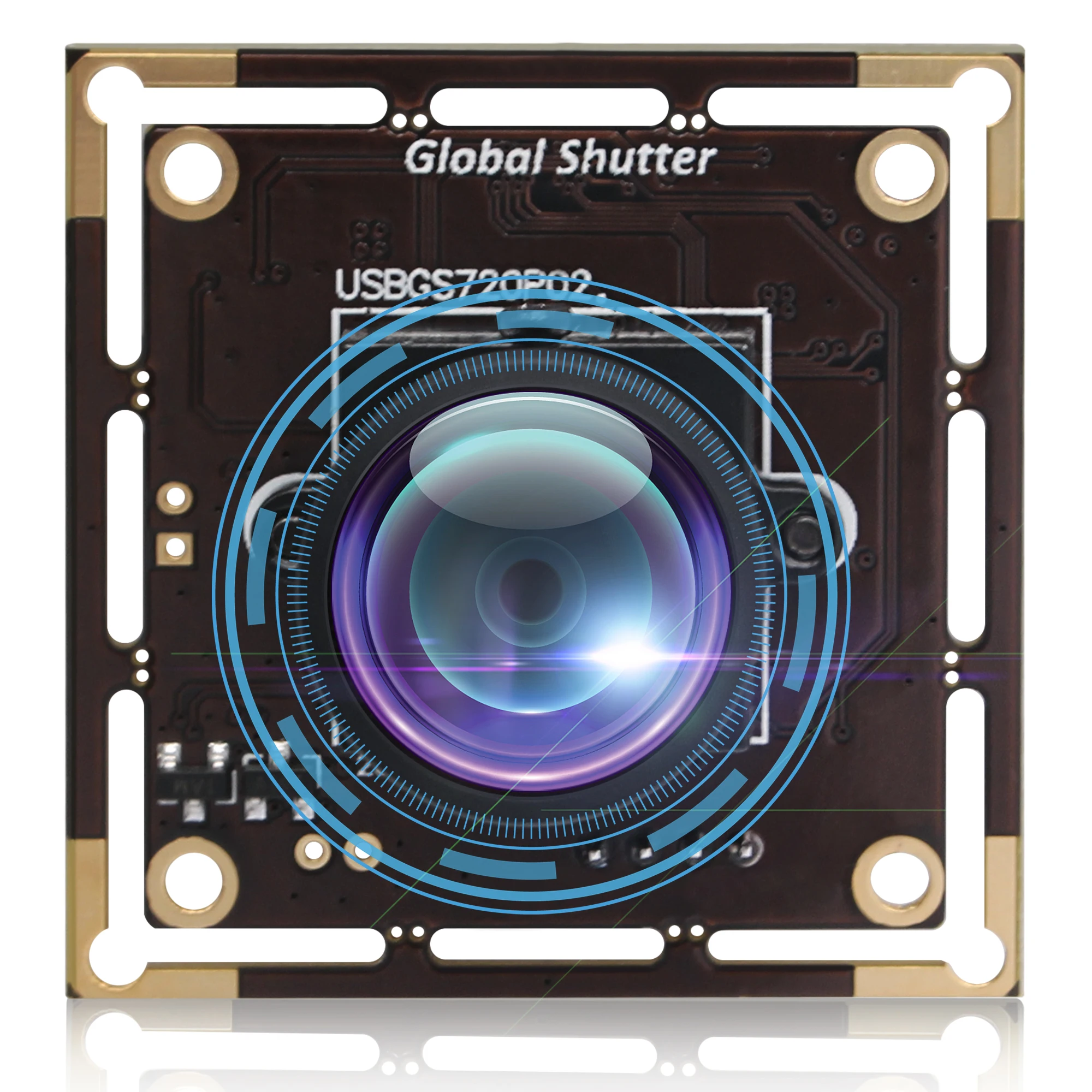 ELP 1MP Global Shutter Monochrome USB Camera Module MJPEG 60fps 1280* ...