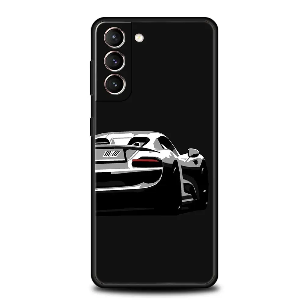 Super Car Sport Soft Black Phone Case