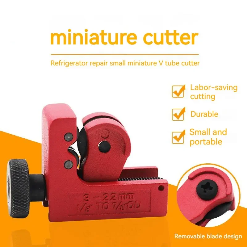 

Mini Metal Pipe Cutter 3-22mm Copper Aluminum Tube Cutting Tool Metal Tube Tubing Slice Cutter Pipe Knife Cut Plumbing Tools