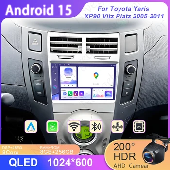 Autoradio Android HDR 7 " per Toyota Yaris XP90 Vitz Platz 2005-2011, unità principale ad alte prestazioni con navigatore GPS e lettore multimediale