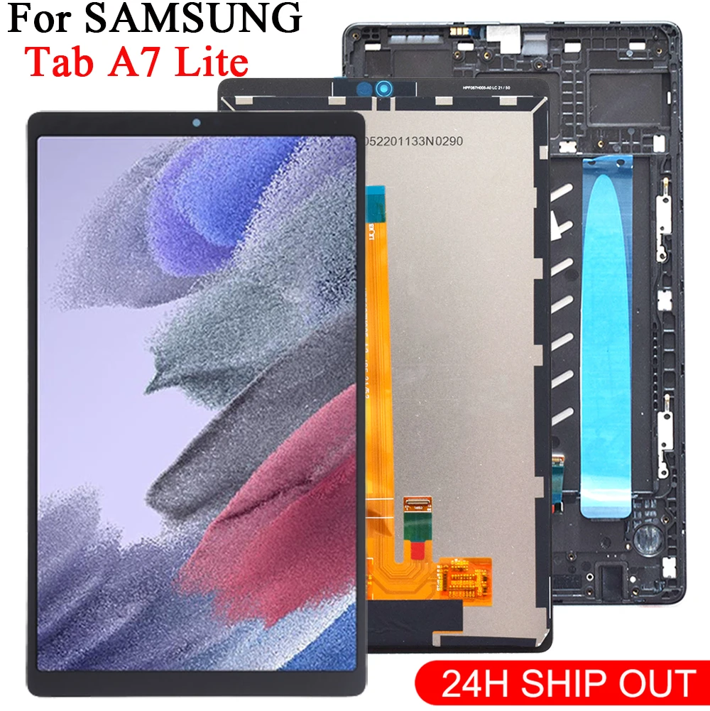 Nouveau pour Samsung Galaxy Tab A7 Lite SM-T220(Wifi) SM-T225(LET) Table PC  8.7 pouces Écran LCD Affichage Digitizer Assemblée Remplacement - AliExpress