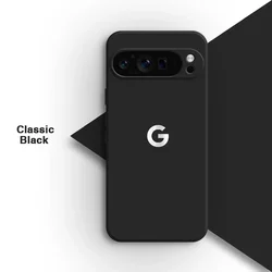 Premium Liquid Silicone Wireless Charging Phone Case - Shockproof Protector Soft Cover - Google Pixel 10 (Classic Black)