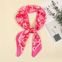 70cm Square Lemon Print Yellow Square Silk Scarf Casual Elegant Thin Breathable Neck Women Windproof Head Wrap Hair Scarves - Image 6