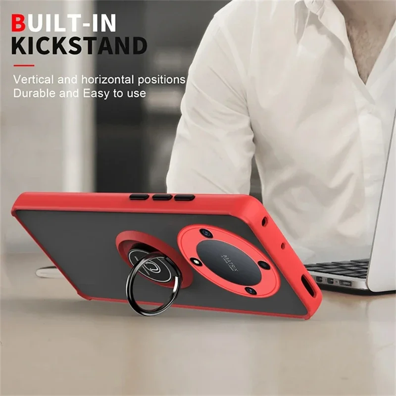 Armor Matte Shockproof Case with Ring Holder Stand