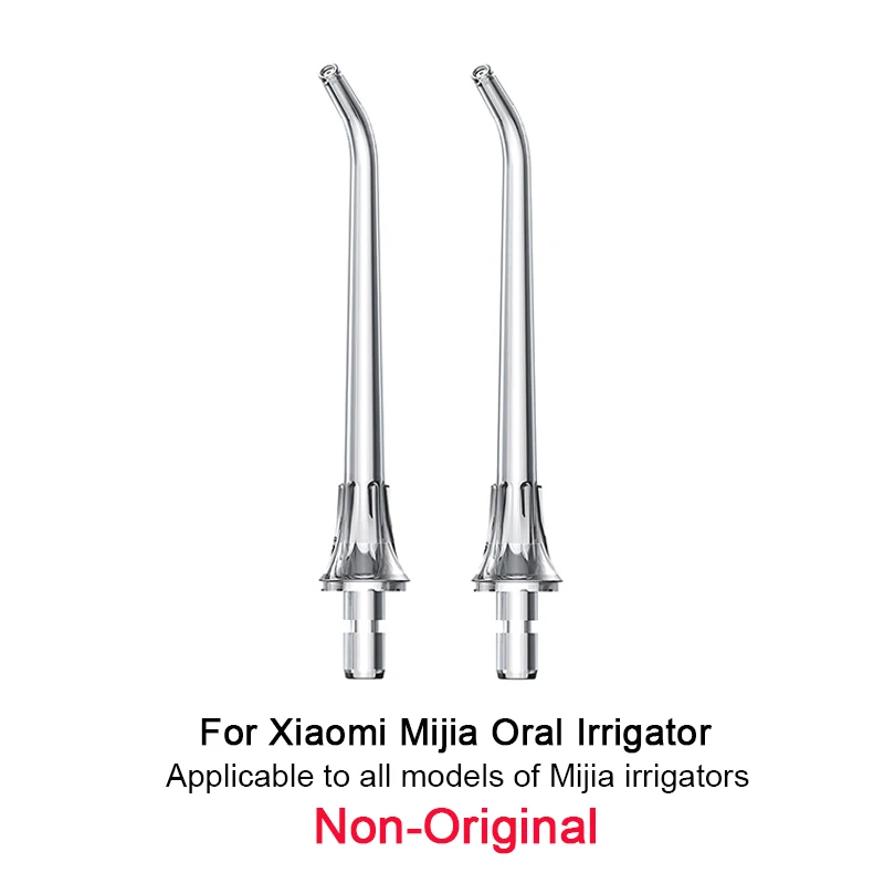 Replacement Water Flosser Nozzles for XIAOMI Mijia Oral Irrigator All Models, Waterpick Standard/ Orthodontic Refill Tips 2PCS