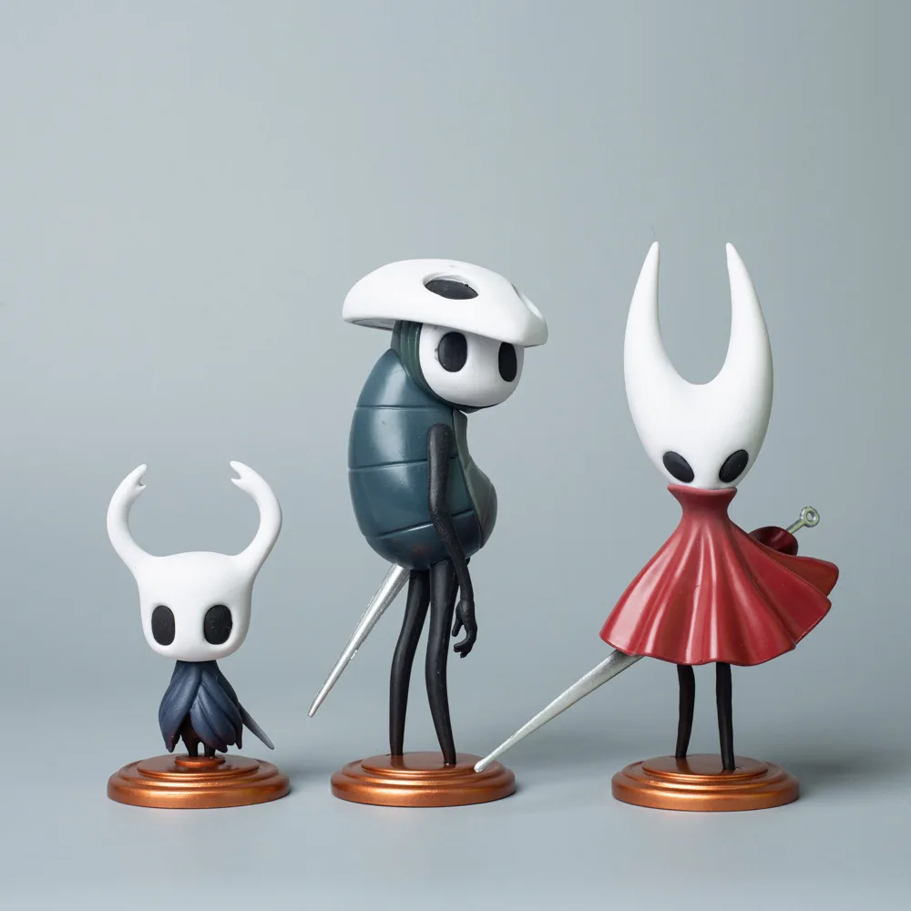 

3pcs/set Hollow Knight Toys Anime Game Figure The Knight Action Figure Hornet/Quirrel Figurine Collectible Model Doll with Box