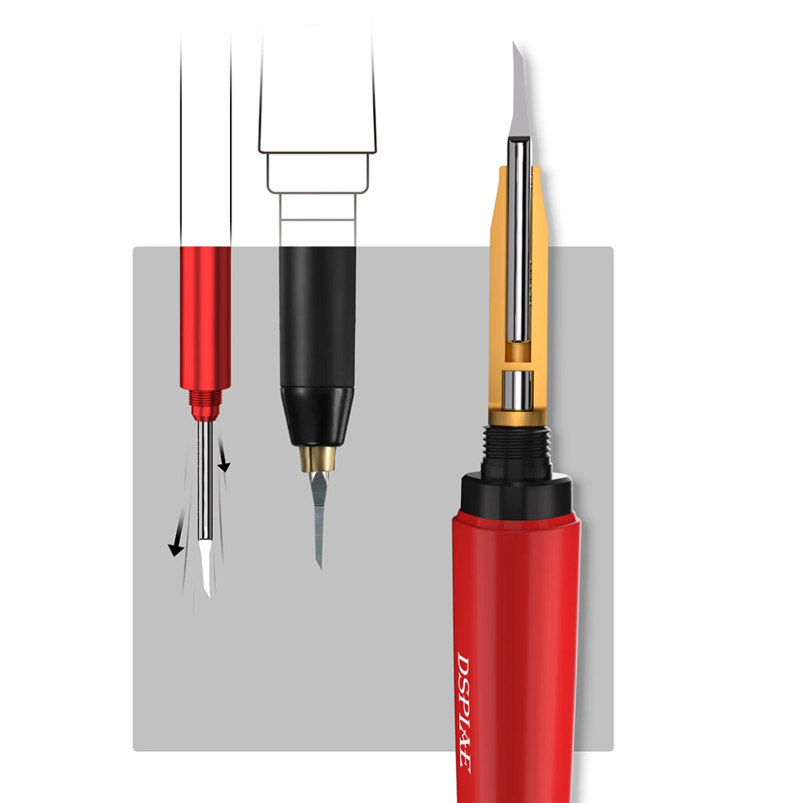 DSPIAE PT-TH Dawning Push Broach Holder Diy tools Model Tool Cutting Retrofit Wire Cutting Knife for hobby