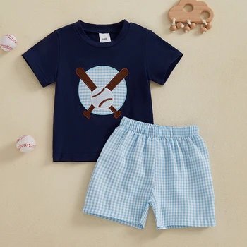 Boys Baseball Tee & Shorts Set 1