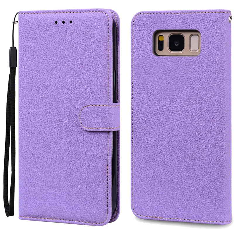Luxurious Leather Wallet Flip Case for Samsung Galaxy S8 Plus