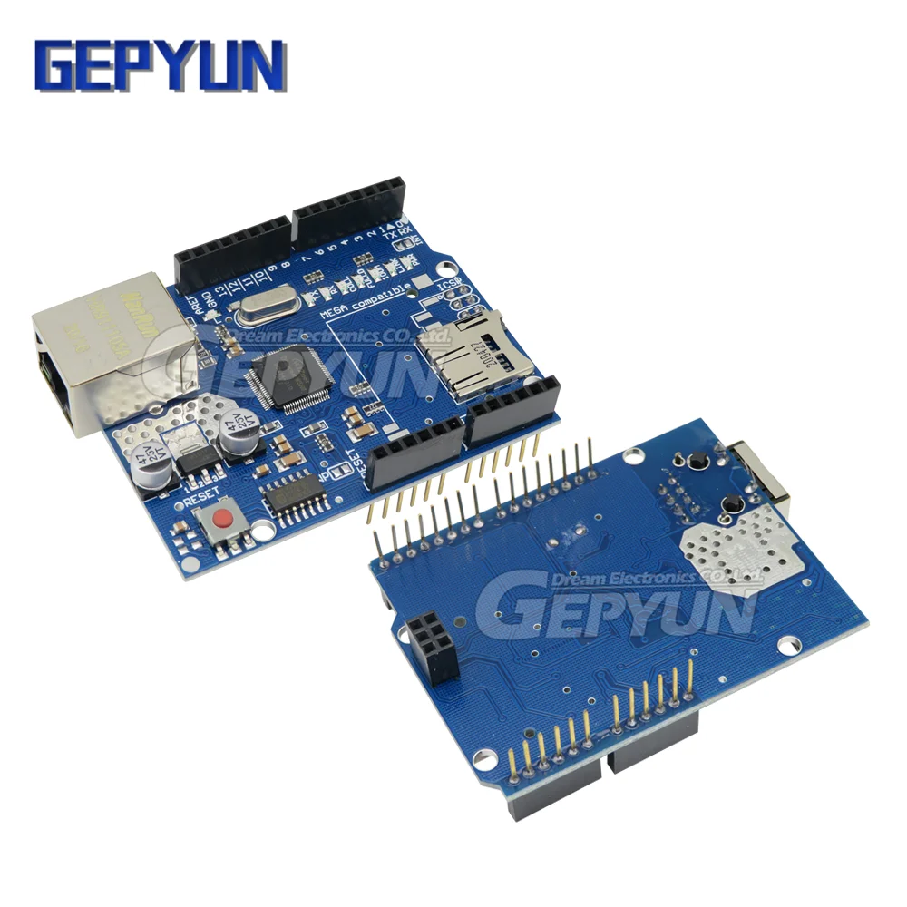 W5100 R3 Uno Shield Ethernet Shield Mega 2560 1280 328 Solo Scheda Di Sviluppo Dell'Estensione Unr R3 W5100 Per Arduino