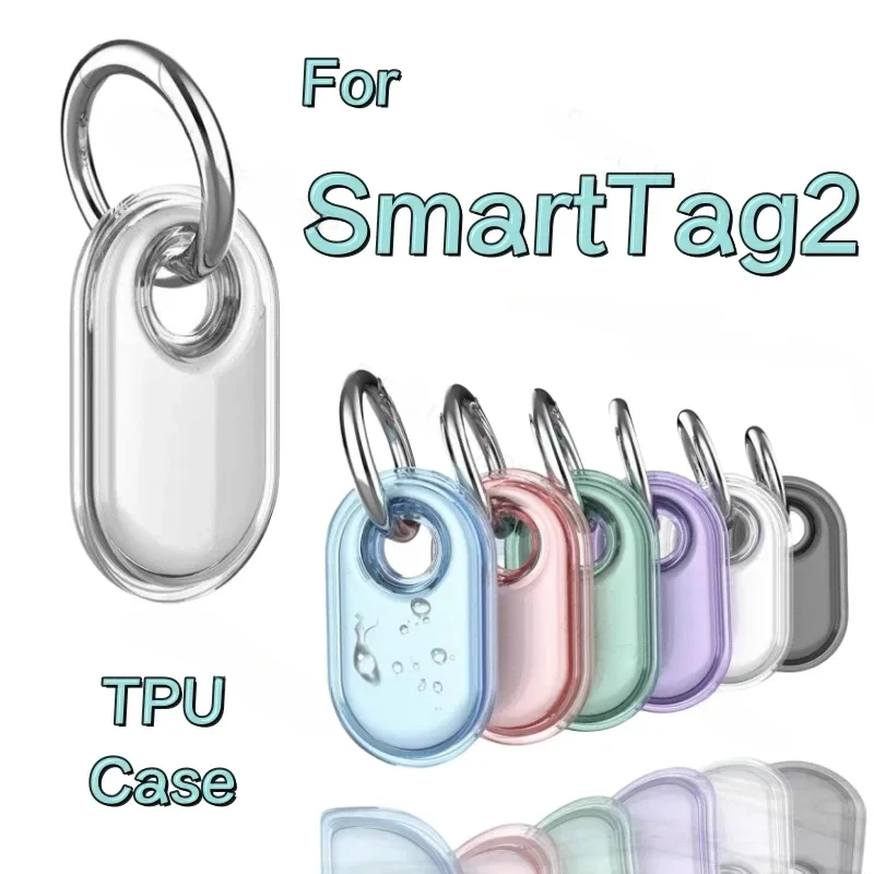 Enhanced TPU Protective Case with Keychain and Anti-Scratch Tracker Holder for Keys, Wallet, Luggage, and Pets