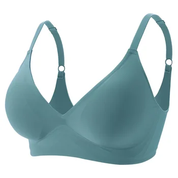Latex Jelly Underwear Seamless Bras for Woman Wireless Sleep Removable Padded Bralette One Piece Brassiere No Wire Comfortable 1