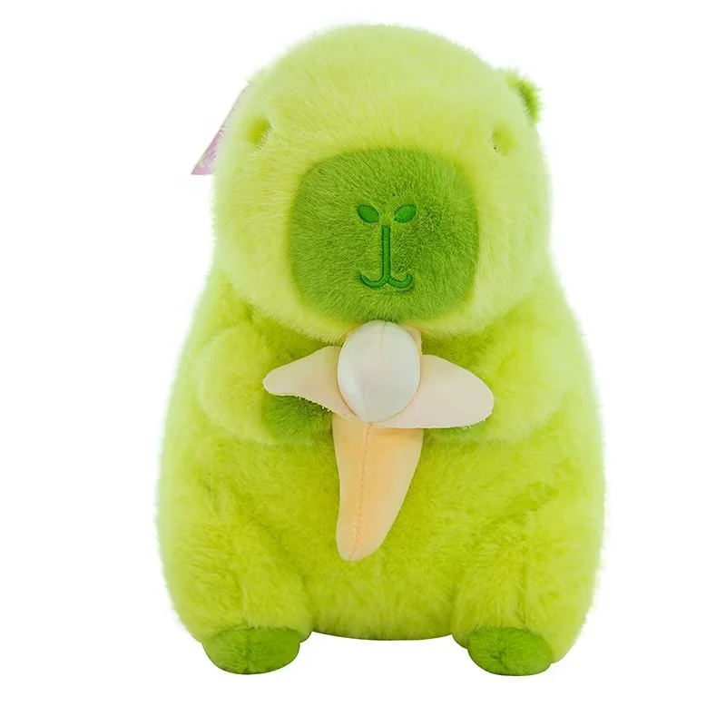 New 21cm Capybara Plush Toy Simulation Capibara Anime Fluffty Toy Cute Animals Beach Style Stuffed Doll Christmas Gifts for Kids