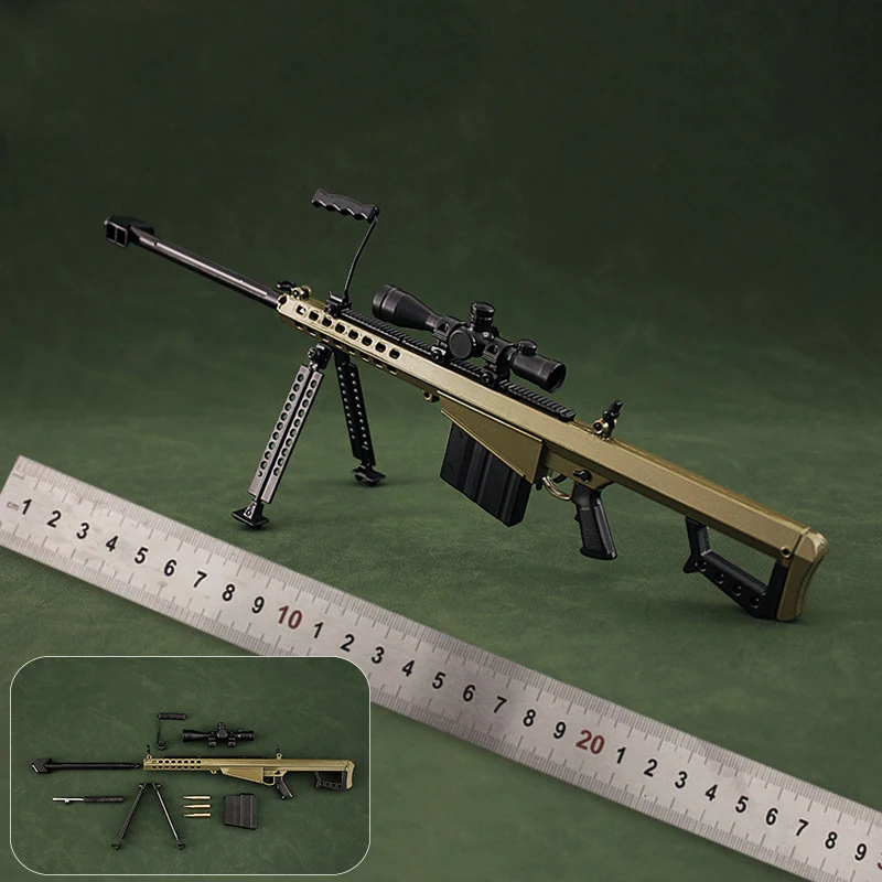 1/3 14 inches Model Barrette Full Metal Model Toy Gun Model Mini Sniper Rifle Mini 5