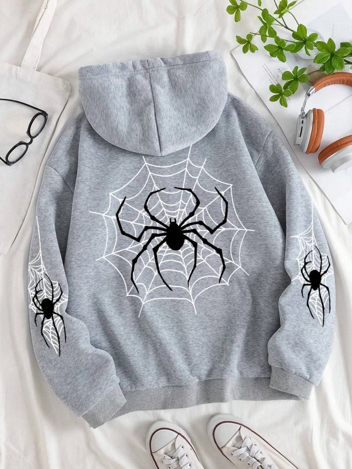 Felpa con cappuccio da donna Oversize con stampa di lettere larghe felpa con cappuccio da donna 2021 la versione coreana è abbinata a un Top Casual alla moda semplice / Felpe e tute