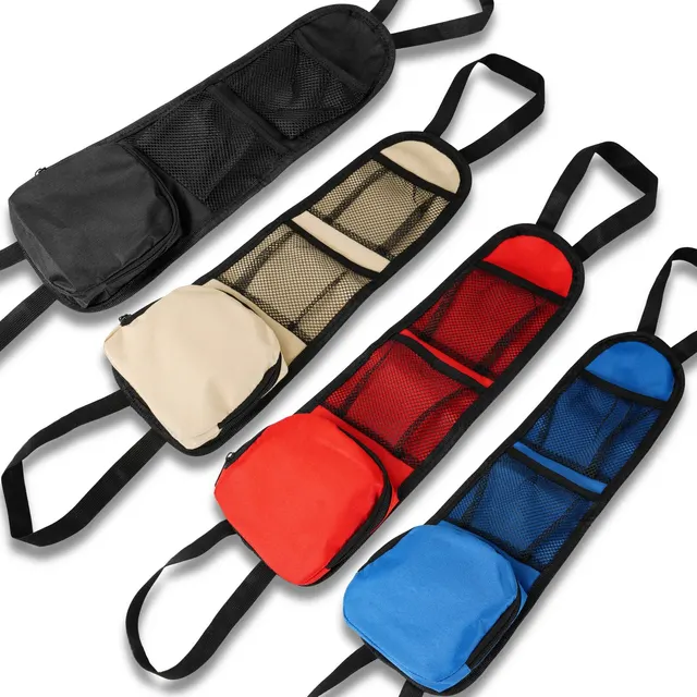 Poubelle de voiture portable, durable, pliable, sac de rangement pour  voiture, chaise arrière, Oxford Grill, E27, 1 pièce - AliExpress