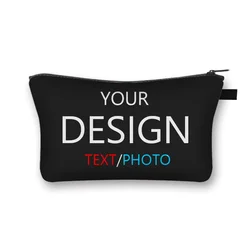 Personalized Cosmetic Case with Custom Photo and Text (Shzbcustom01fx)