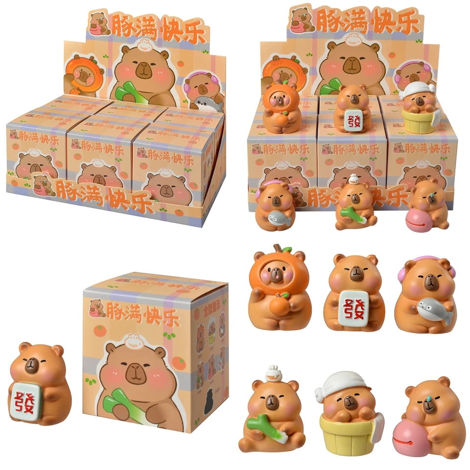 Needoh Mini BEEMAI Capybara Series 1PC Blind Box Figures Random Design needoh-mini-beemai-capybara-series-1pc-blind-box-figures-random-design
