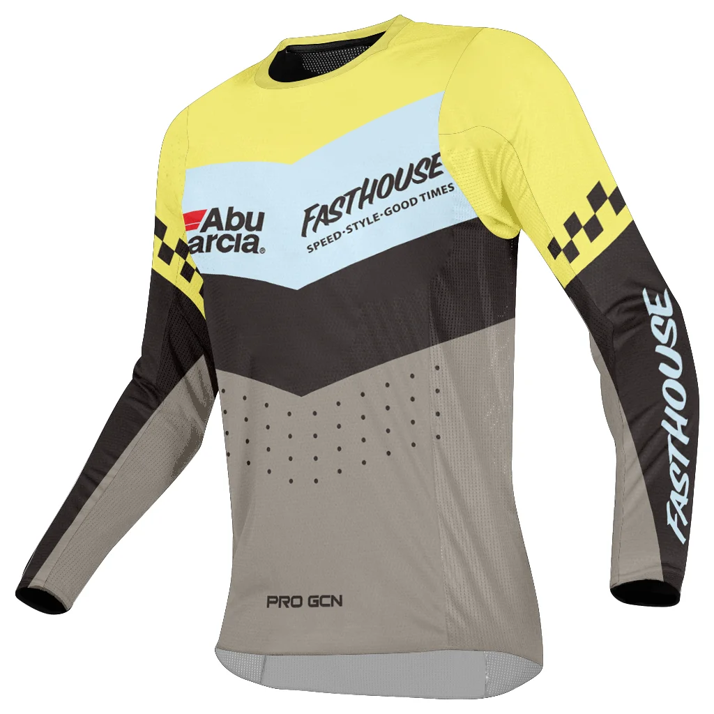 thumbnail image 1 of Nuevas camisetas de descenso del equipo FASTHOUSE 2023, ropa de motocross, camisetas de ciclismo para hombres, camisetas de carreras todoterreno DH, camisetas de bicicleta con locomotora, 1 of 5