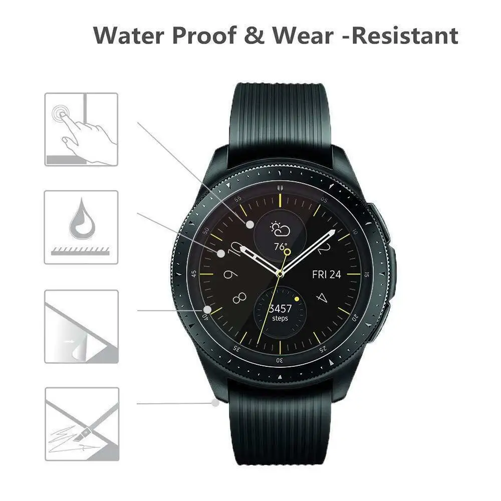 3/1Pack 9H Tempered Glass Protectors for Samsung Galaxy Watch 46mm 42mm Anti-scratch Screen Protector Protective Glass Film