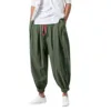 2024 New Fashion Drawstring Harem Pants Men’S Baggy Jogging Pants Japanese Men Crotch Wide Leg Pants Male Casual Loose Trousers 3