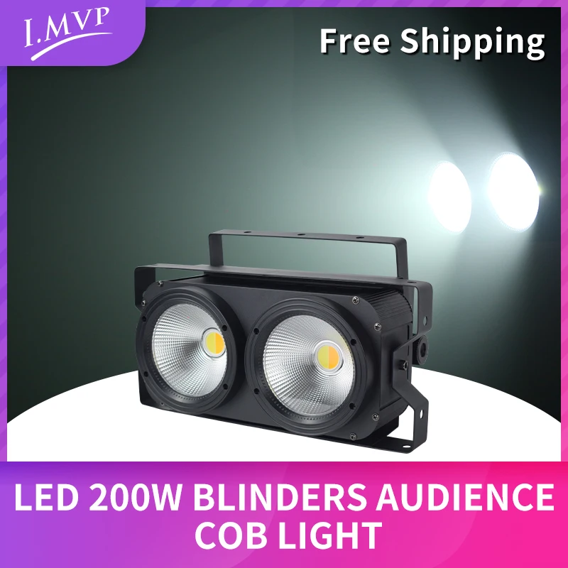 

Dmx 512 Led Blinder 2 Eyes 2x100w Warm White/ Cool White Peaky Blinders Stage Cob Audience Light for Dj Party