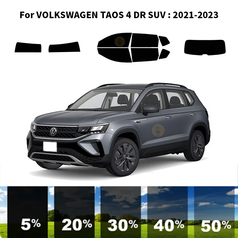 

Precut nanoceramics car UV Window Tint Kit Automotive Window Film For VOLKSWAGEN TAOS 4 DR SUV 2021-2023