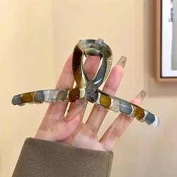 Elegant Bowknot Hair Claw Clip - Simple Style with Stable Grip (Style 4 13cm)