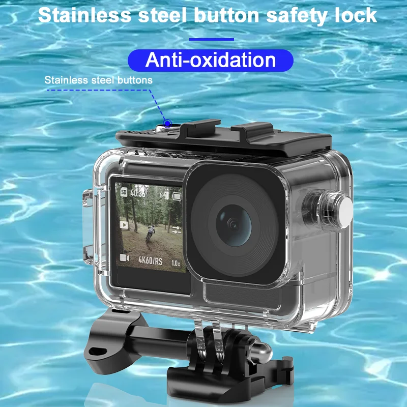 ACTION 5/4/3 Waterproof Case Diving Underwater Protective Housing Shell for DJI Osmo Action 5 PRO 4 3 Action Camera Accessories