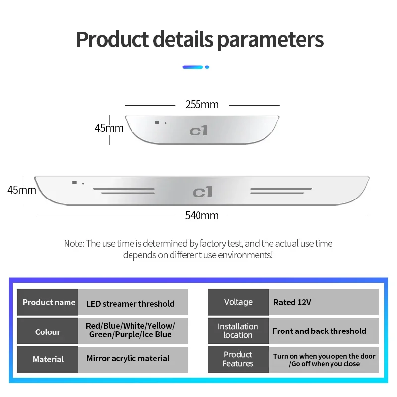 USB 발광 자동차 로고 이동 LED 환영 페달, 자동차 문짝 씰 통로 조명, C1 C2 C3 선인장 피카소 l C6 C8
