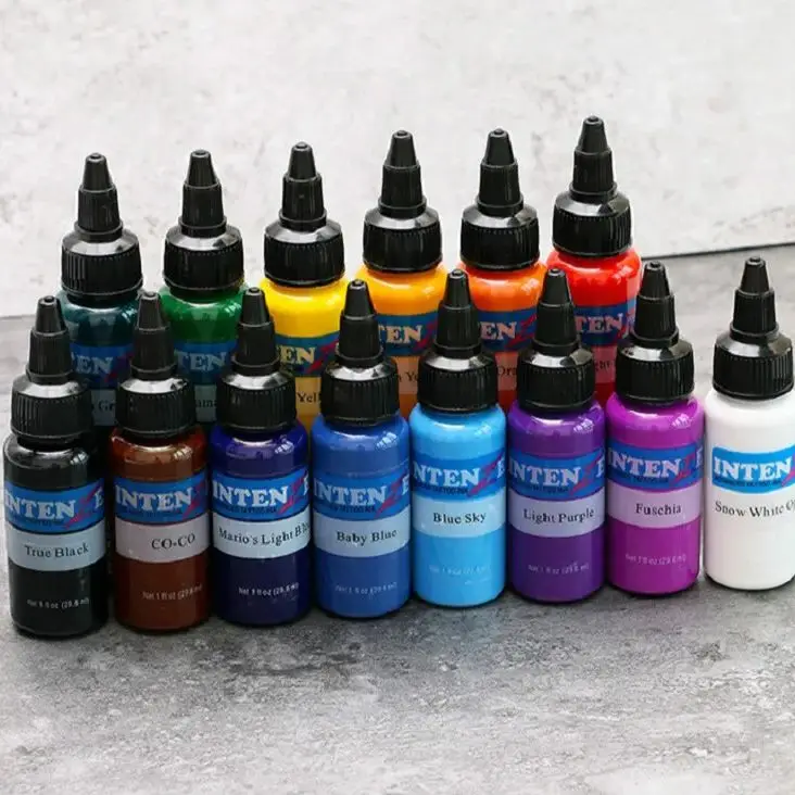 INtenze Brand tattoo practice pigment Tattoo Ink 30ML/Bottle Professional  Tattoo Machine Supplies DIY Natural Plant Tattoo Paint - AliExpress