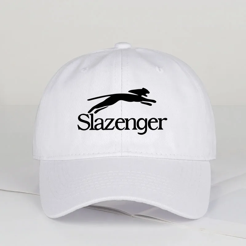 MLFO Slazenger 치타 프린트 야구 모자 가볍고 통기성이 있으며 조절 가능한 스포티 클래식 스타일 남여 공용 테니스 애호가 선물