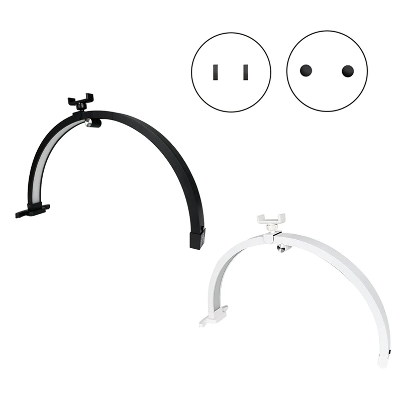 22Inch Half Moon Nail Desk Lamp 20W Touch Control Half Moon Foldable Manicure Beauty Light With Phone Clip