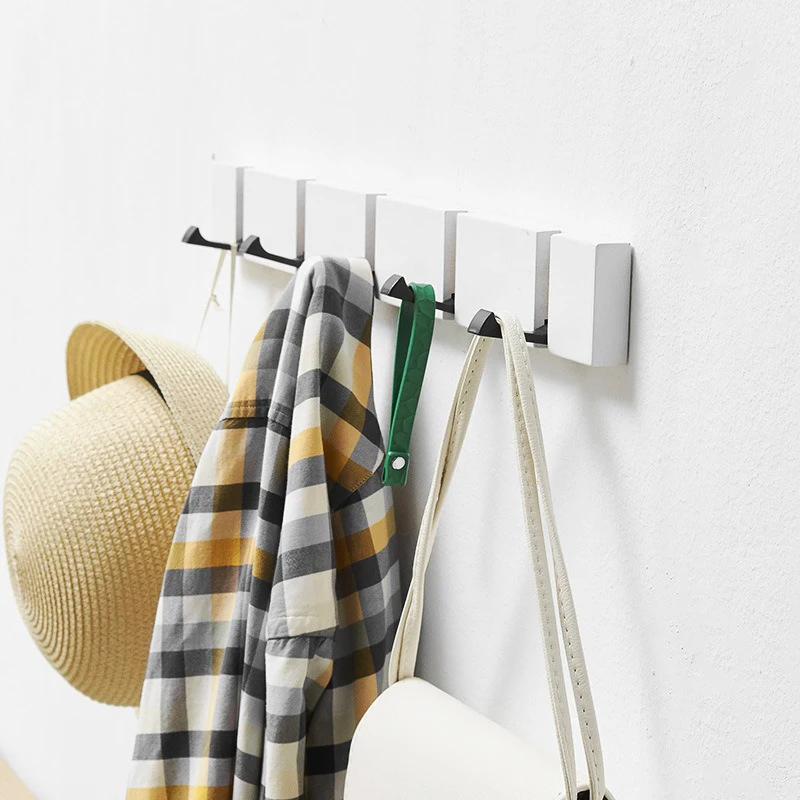 Foldable Bamboo Wall-mounted Clothes Hooks, Door Hangers, Household Coat, Towel Hook Shelf, Bathroom Hanging Rack 5