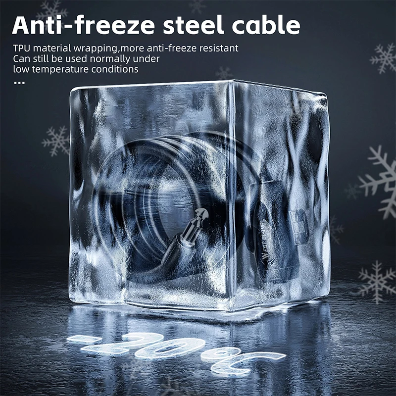 WEST BIKING Bicycle Anti-freeze Steel Cable Lock Portable Safety Anti-Theft Wire Lock Thicken Zinc Alloy Lock Bike Accessories 2