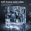 WEST BIKING Bicycle Anti-freeze Steel Cable Lock Portable Safety Anti-Theft Wire Lock Thicken Zinc Alloy Lock Bike Accessories 2