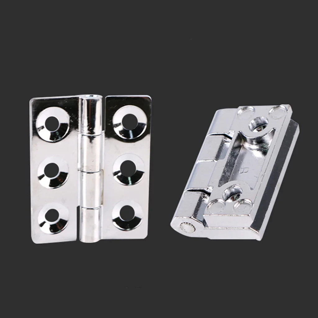 Heavy Duty Thickened Chrome Zinc Alloy Hinge Aluminum Distribution Box Electrical Cabinet Door Hinge Machine Industrial stainless steel hinges door hinges