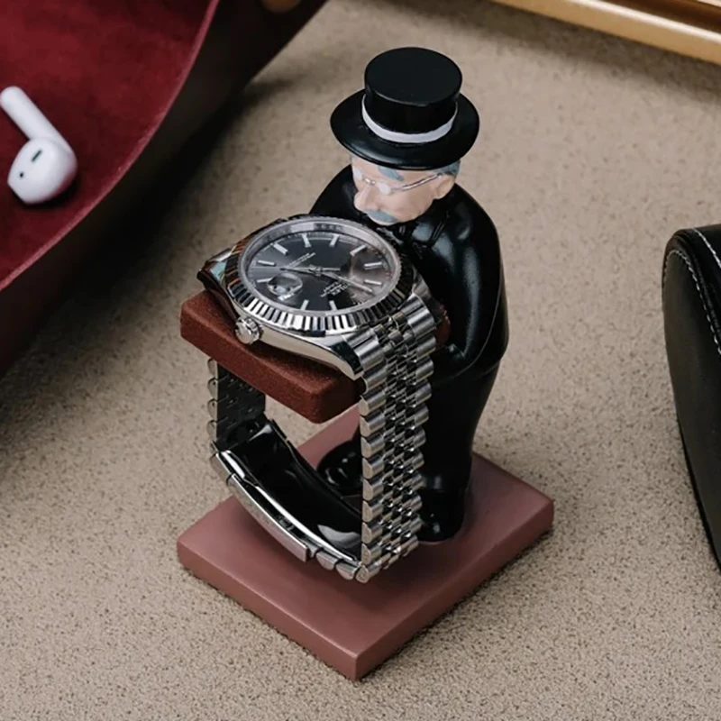 Desktop Vintage Watch Stand Creative Nightstand Wrist Watches Storage Display Holder Small Watch Organizer Showcase Accessories
