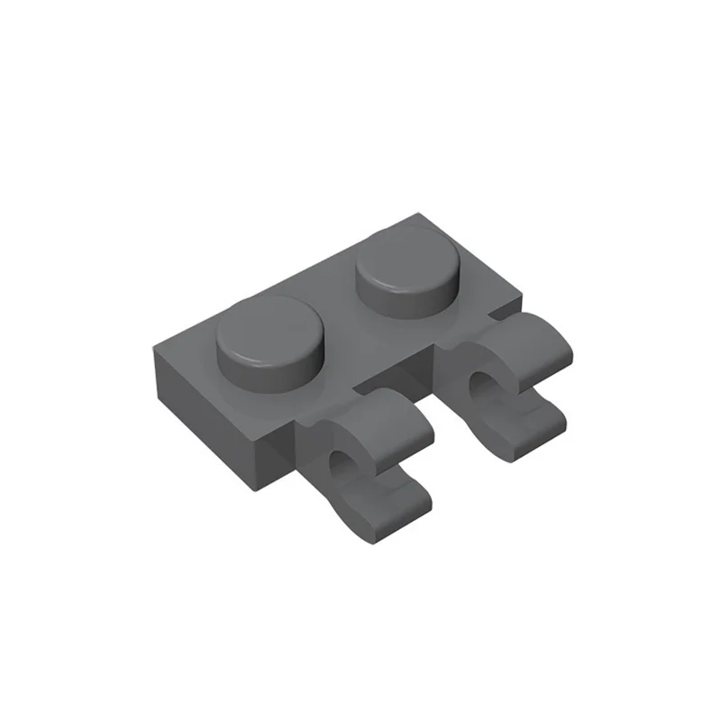 20pcs MOC Parts 60470 Plate Special 1 x 2 with Clips Horizontal Compatible Bricks DIY Building Block Particle Kid Brain Toy Gift 3