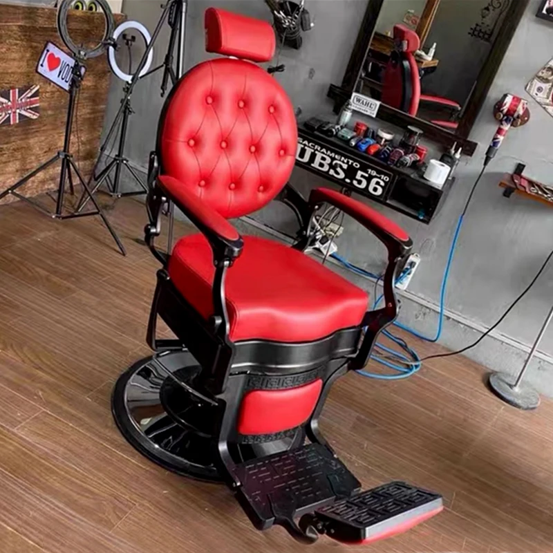 Professional Swivel Vintage Barber Chair Esthetician Reclining Manicure Hairdresser Spa Armchairs Facial Lounge Stuhl Furniture